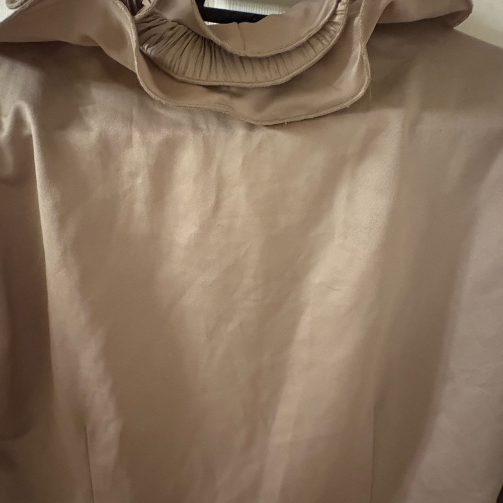 Source Unknown Beige Ruffled Blazer - Picture 6 of 6